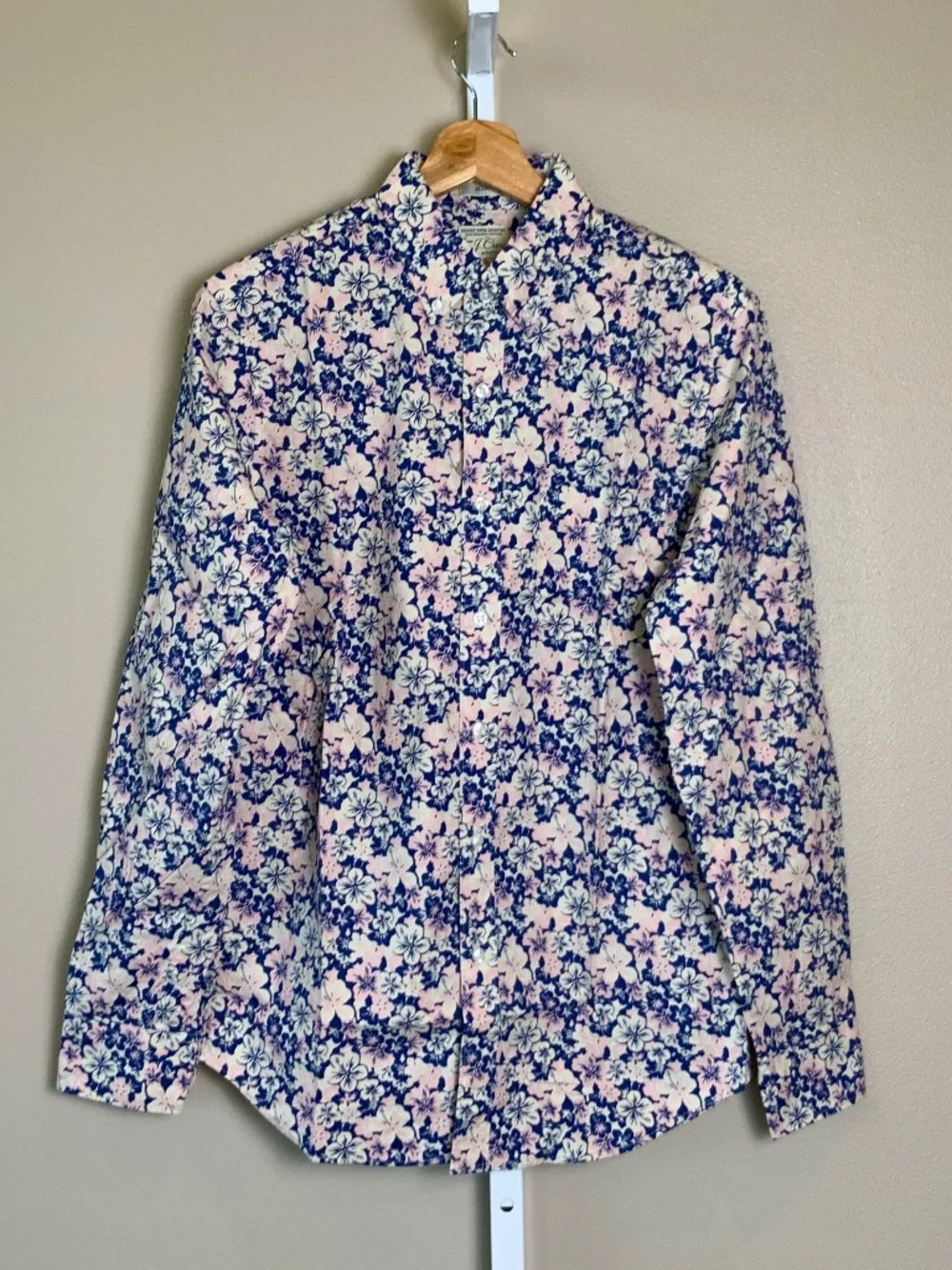 J. Crew Slim Stretch Secret Wash Cotton Poplin Button Down Shirt